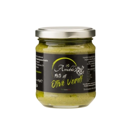 Green olive paté front